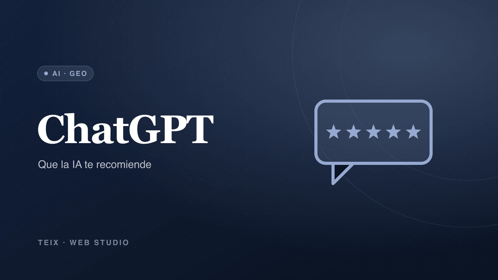 Portada del artículo: que ChatGPT recomiende tu negocio