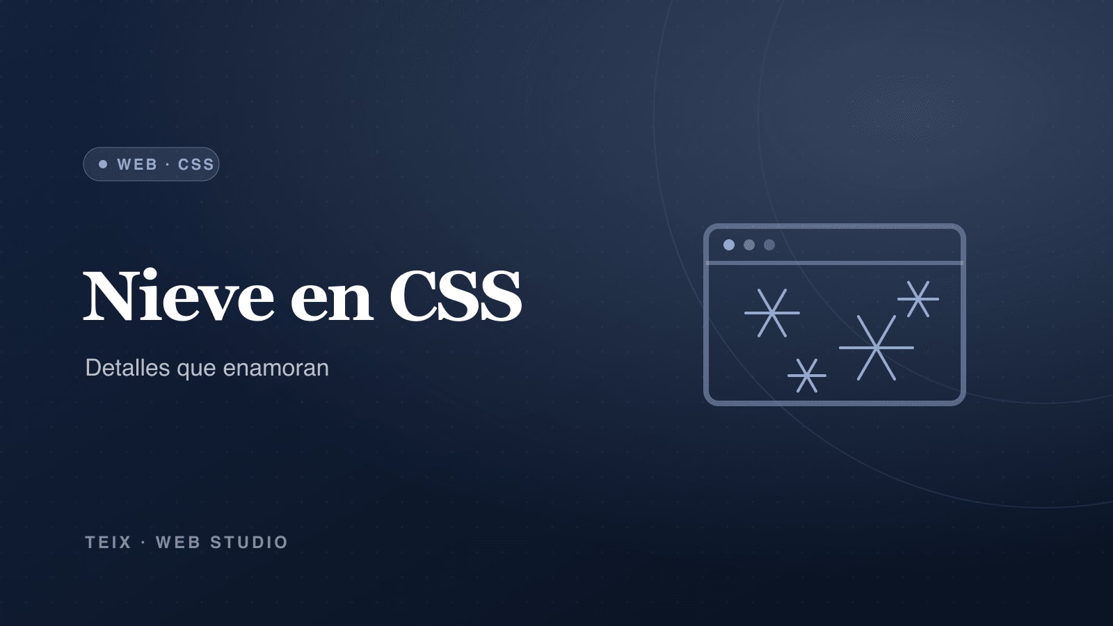 Cover: CSS snow effect