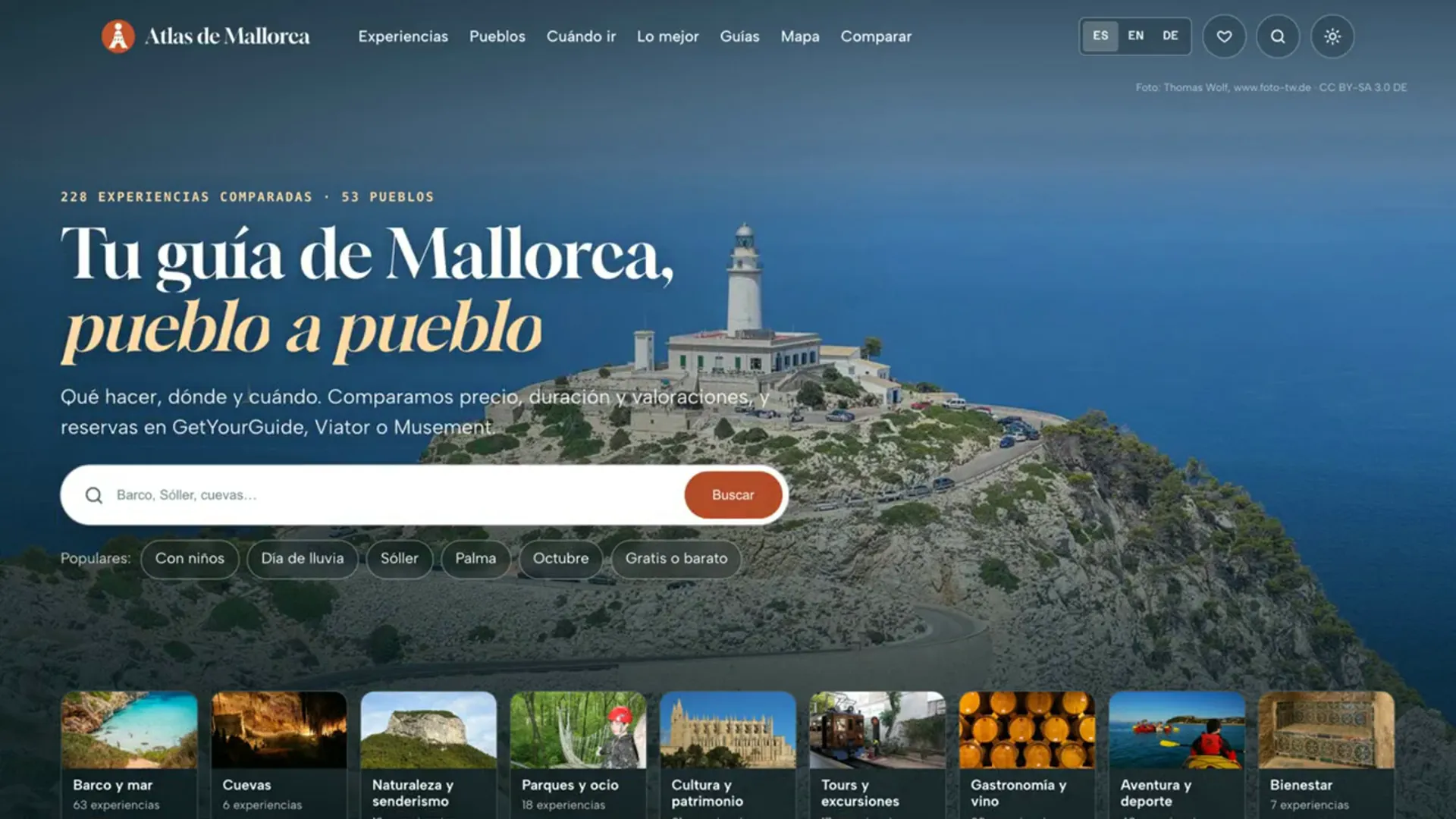 Silent walkthrough of the Atlas de Mallorca website