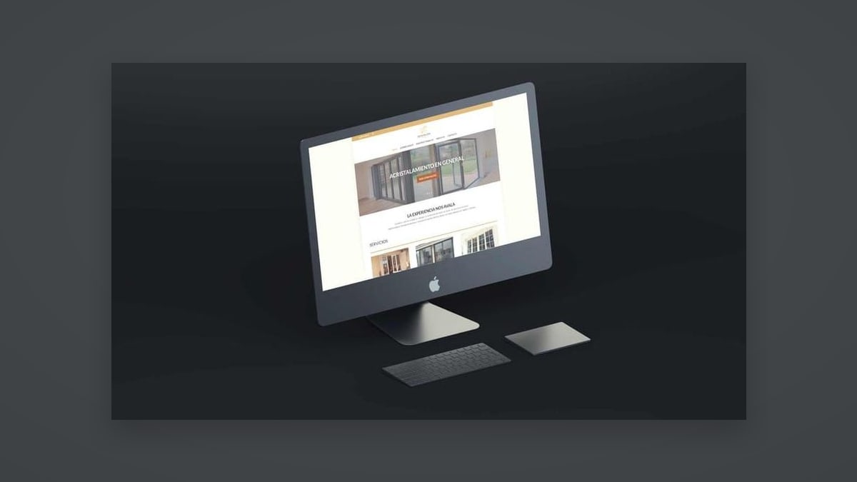 Cristalería León — Diseño web