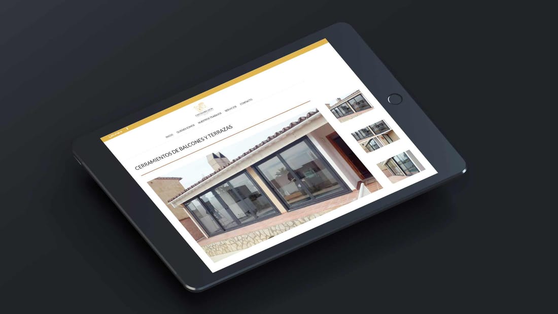Cristalería León — Diseño web (2)
