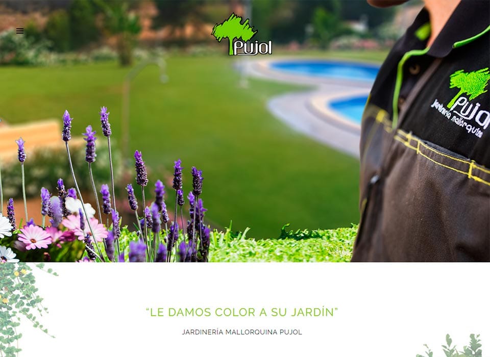 Jardinería Mallorquina Pujol   Diseño web y Sesión fotográfica — Diseño web (1)