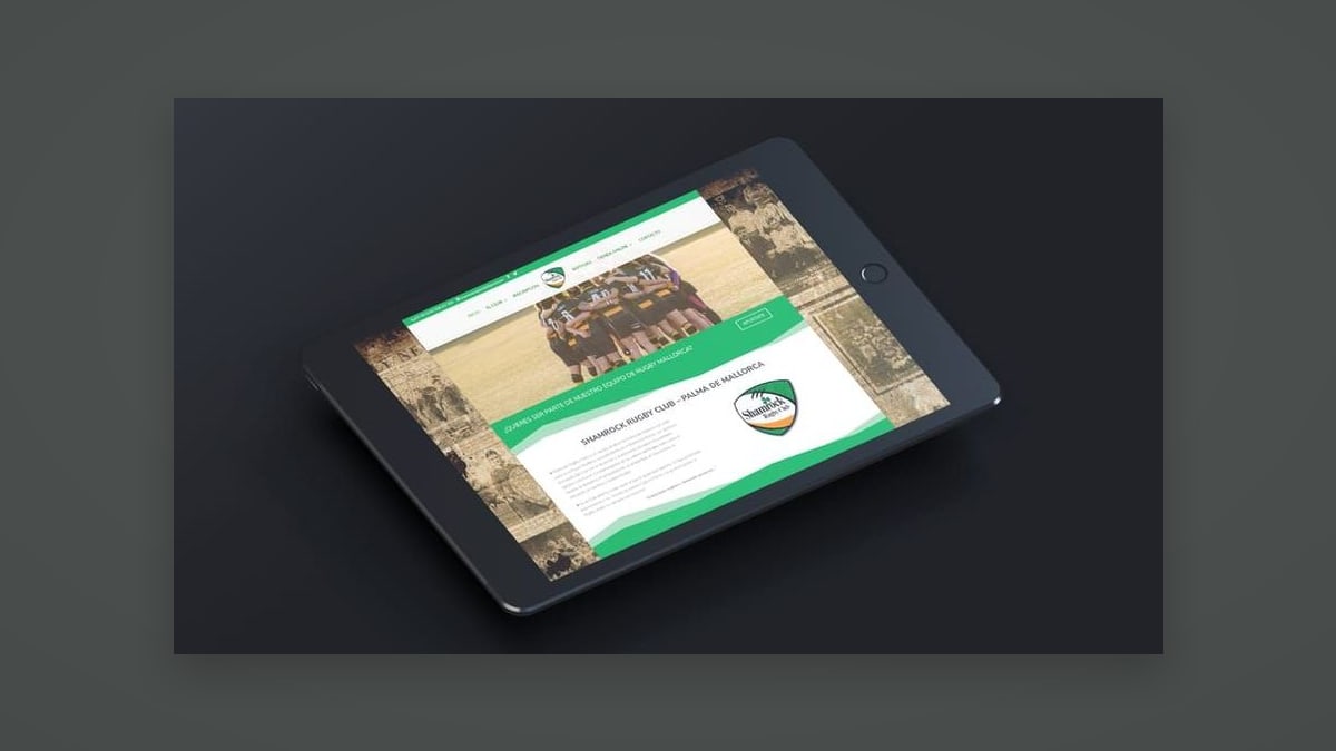 Shamrock Rugby Club — Diseño web